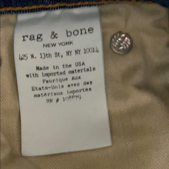 Rag & Bone Ankle Skinny In Clean Lily Dale Sz 26 - Picture 8 of 10